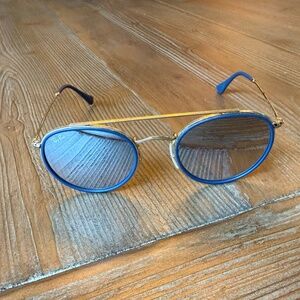 RAY-BAN | Unisex Round Double Bridge Sunglasses RB3647N